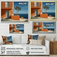 thumbnail image 4 of Designart "Tangerine Coastal Home Haven" Coastal Floater Framed Wall Art Living Room, 4 of 5