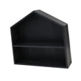 thumbnail image 5 of deevoka Shadow Box Display Shelf 2 Layer Wood Figure Holder Rack for Kitchen Counter black, 5 of 7