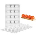 thumbnail image 3 of Mousse Mold 15-Cavity Ball Shape DIY Silicone Cake Making Mold Dessert Mold, 3 of 10