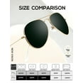 thumbnail image 4 of KALIYADI Classic Aviator Sunglasses for Men Women Driving Sun glasses Polarized Lens UV Blocking-3 Pack, 4 of 5