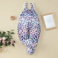 thumbnail image 4 of BJUTIR Toddler Girls Baby Kids Floral Jumpsuit 1 Pieces Tassels Strap Leopard Print Romper Summer Playsuit Outfits Clothes Bodysuit For Baby Girl, 4 of 8