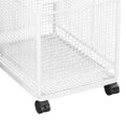 thumbnail image 6 of CarpNettore Rolling Cart with Wheels Movable Bookshelf Multifunctional Storage Bin Slide Out White, 6 of 9