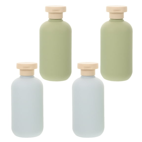 4 Pcs Travel Containers for Toiletries Refillable Shampoo and Conditioner Bottles Drink