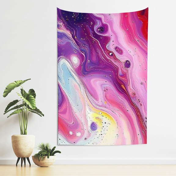 ZFLMY Tapestry Wall Hanging Cell Phone Abstract Painting Generative Art 40*60in