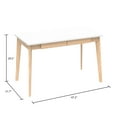 thumbnail image 2 of KULAGAGA Uptown Adult Lap Desks, Single Piece with Desk, Manual, 21.7 in x 47.2 in, White, 1 Count, 1 Pack, 2 of 7