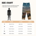 thumbnail image 4 of Lsque Deserted Classic Car Landscape Print Women's Pajama Pants, Lounge Pant - Comfortable Home Wear,Elastic Waistband, Stylish Design-Large, 4 of 9