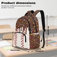 thumbnail image 6 of Pzuqiu Chocolate Drip Sprinkle Baseball Kids Backpack for School Boys 8-12 School Backpacks Sets with Lunch Bag Pencil Case Water Bottle Holder 4 pcs Travel Bookpack with Shoulder Strap for Kids 8-12, 6 of 7