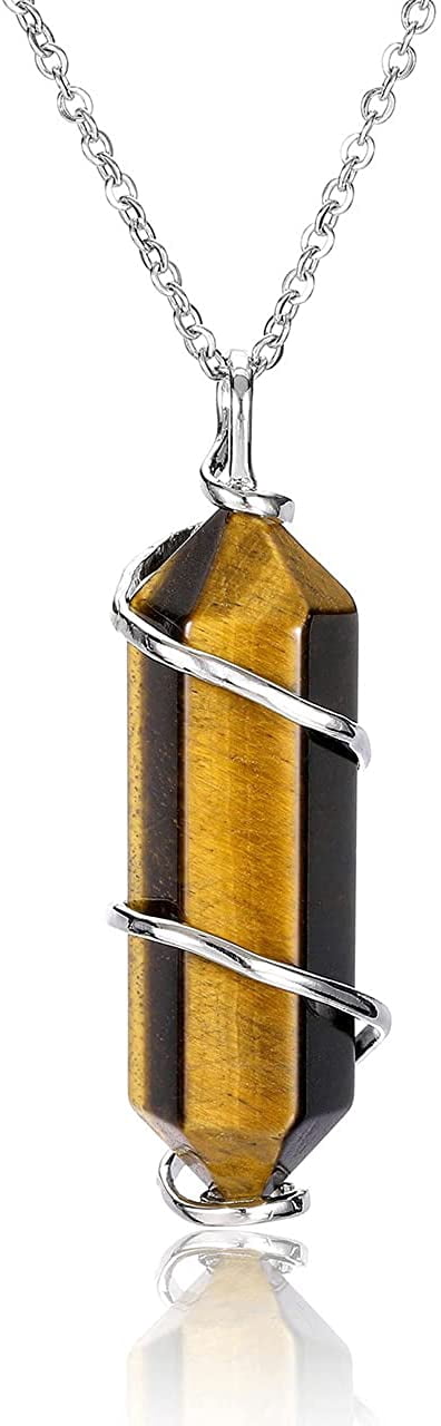 Healing Cryl Stone Pendant Necklace for 
