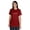 Maroon, variant on Inkmeso Social Distance Queen Graphic Tshirt Short Sleeve Women Casual Tee
