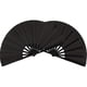 thumbnail image 2 of 12 Piezas Gran Ventilador Plegable Tela de Nylon Ventilador Plegable de Mano Tai Fan Decoración Negro, 2 of 5