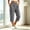 Dark Gray, variant on Womens Solid Color Elastic High Waist Cotton Blend Capri Pants Loose Casual Cropped Trousers with Side Pockets Khaki L(L)