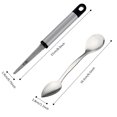 thumbnail image 4 of 4PCS Fruit Spoon Set Sawteeth Baby Spoon Dessert Spoon with Grapefruit Peeler, 4 of 9