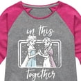 thumbnail image 3 of Frozen - Winter - Anna & Elsa In This Together - Toddler & Youth Girls Raglan Graphic T-Shirt, 3 of 5