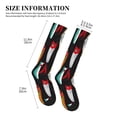 thumbnail image 2 of Lsque Colorful Fishing Lures Pattern Sport Compression Socks for Men & Women 15-20 mmHg Knee High Nurse Pregnant Running Medical and Travel Athletic, 2 of 6