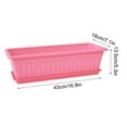 Quinlirra Window Vegetable Box Planter, Plastic Flower Planter with