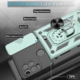 thumbnail image 5 of for Moto G Stylus 5G (2021) Phone Case with Screen Protector,Shockproof Phone Cover with Magnetic Kickstand Ring Case for Motorola G Stylus 5G 2021, Dark Green, 5 of 7