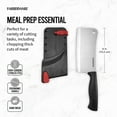 thumbnail image 4 of Farberware Edgekeeper Classic 6-inch Cleaver Knife with Black Self-Sharpening Sleeve and Handle, 4 of 13