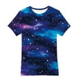 thumbnail image 1 of Pyjamas pour Garçons Taille 14 16 Garçons Taille 8 Chandails Graphiques Filles Chandails Décontractés à Imprimé Col Rond Manches Courtes T-Shirts Hauts Tunique Blouse, 1 of 2