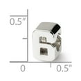 thumbnail image 2 of Sterling Silver Reflections Number 6 Bead Charm - Measures 8.18x5.45mm Wide, 2 of 2