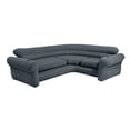thumbnail image 1 of Sofá esquinero inflable Intex: Sofá en forma de L – Uso en interiores – Válvula 2 en 1 – Capacidad de 880 lb – 101” x 80” x 30”, Gris, 1 of 5