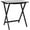Black, variant on PJ Wood 5 PACK XL Oversize Tray Table for Living Room or Kitchen, Indoor TV Tray for Small Spaces and Family Gatherings, Natural Wood