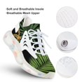 thumbnail image 3 of Gold Chains Tropical Leaves Pattern Walking Shoes for Men Woman Lightweight Tennis Fashion Elastic Sports Shoes Cushion Basketball Shoes, 3 of 8