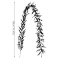 thumbnail image 6 of Clearance Halloween Garland, 6FT Spokky Black Leaf Garland for Home Mantle Party Decor, Halloween Decoration for Fireplace Table Stair Home, Halloween GIft, 6 of 6