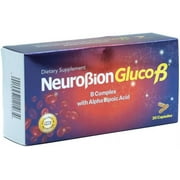 Neurobion Gluco B con Acido Alfa Lipoico Dietary Supplement B Complex with Alpha Lipoic Acid, Complejo B 30 Capsule