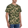 thumbnail image 4 of Yiaed Camouflag Print Mens Short Sleeve Tight Fit T-Shirt, Crewneck Casual Tee-Large, 4 of 5