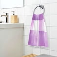 thumbnail image 3 of Yayeee 100% Cotton Hand Towels for Bathroom 16" x 28" Soft Absorbent Kitchen Towel, Purple and White Pattern, 3 of 7