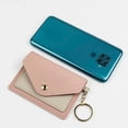 thumbnail image 3 of Small Candy Color With Keychain Card Case Coin Pocket Ultra-thin Coin Purse Korean Style Card Holder ID Card Holders Slim Wallet BLACK, 3 of 8