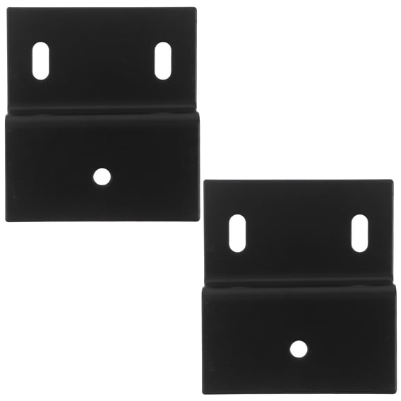 GETAJGHSD 2Pcs Black Z Bracket Furniture Connector for Bathroom Cabinet Support Heavy Duty Design