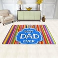thumbnail image 3 of Coolnut Lightweight Carpet Mats, 31 x 20 inches Area Soft Rugs Floor Mat Doormat Decoration for Rooms Entrance Best Dad Ever, 3 of 6