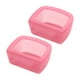 thumbnail image 2 of Cuencos para Perros Jinwen Plato Alimentador de Agua Sin Fugas 2 Piezas Rosa, 2 of 8