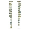 thumbnail image 3 of Pendientes Swarovski Gema Drop Green Crystal de metal dorado, 3 of 6