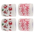 thumbnail image 4 of KAKOWELY 4 rollos de papel higiénico navideño, servilletas navideñas, divertidos adornos navideños de Papá Noel para fiestas navideñas, decoración de baño, 4 of 5