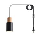 thumbnail image 1 of Hanging Lamp Plug In Nordic Style Dining Room Metal Black Lantern Pendant Light Plug In Ceiling Light Fixture, 1 of 4