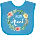 thumbnail image 3 of Inktastic I Love My Aunt- Flower Circle Boys or Girls Baby Bib, 3 of 4