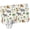 White, variant on Runner Rug 15.7"x47.2", Tropical Plants Non Slip Backing Floor Mats Area Rugs, Absorbent Muddy Dirt Trapping Carpet for Hallway Entryway Kitchen Bedside Animals Giraffes Zebras Lions Elephant