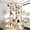 Beige, variant on Globlazer 83'' Multi-Level Large Cat Tree Tower for Indoor Cats with Sisal Scratching Post, Hammock & 2 Condos,Light Gray