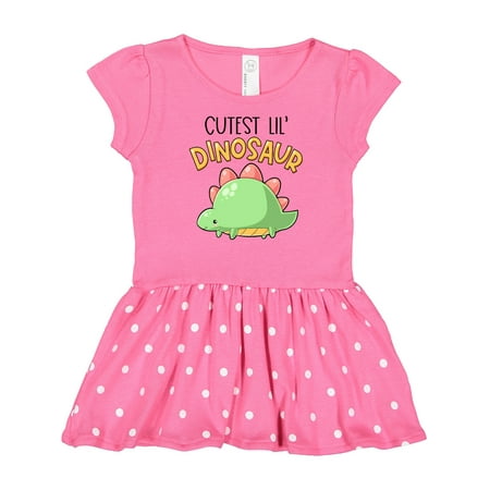 

Inktastic Cutest Lil Dinosaur with Cute Stegosaurus Gift Baby Girl Dress
