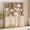 Beige, variant on Modern 72" Tall Bookshelf with Storage Cabinet and Open Book Shelves, Wood Book shelf for Home Office, Living room,Oak