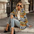 thumbnail image 4 of SCRAWLGOD Aztec Tribal Women Long Cardigans Lightweight Cow Print Sweatshirt for Women Long Sleeve Sweatshirt Cardigan Women Travel Breathable Womens Sweater Jacket Size XL, 4 of 7