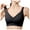 Black, variant on 42b Bras for Women Push Up No Show Bra Women's Seamless Bra Wavy Wireless Full Coverage Padded Smoothing No Underwire Comfort V Neck Bralettes