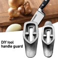 thumbnail image 2 of Wmool Hand-casted Alumim Alloy Knife Finger Guard Bolster And Pommel Set For Custom Handle Knives Making, 2 of 9