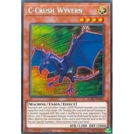 Yu-Gi-Oh! C-Crush Wyvern Secret Rare - LCKC-EN021 Unlimited Edition From Legendary Collection Kaiba Mega Pack