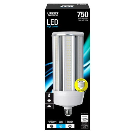 

Feit Electric Cylinder E26 (Medium) LED Bulb Natural Light 750 Watt Equivalence 1 pk