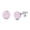 Pink, variant on TANGPOET Sterling Silver Earring 925 Opal Round Female Ear Studs Jewelry Gift for Women