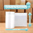 thumbnail image 4 of GOODSZON Inflatable Air Column Packing Roll, 12 in Height, 80 ft Length, Protective Shipping Cushion Wrap, 1 Roll, 4 of 7