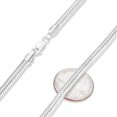 thumbnail image 2 of 5mm Solid .925 Sterling Silver Round Snake Chain Necklace, 22 inches, 2 of 6